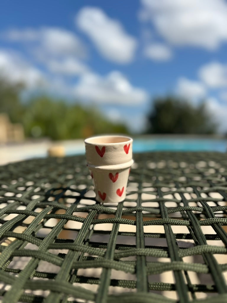 Tasse à café coeur