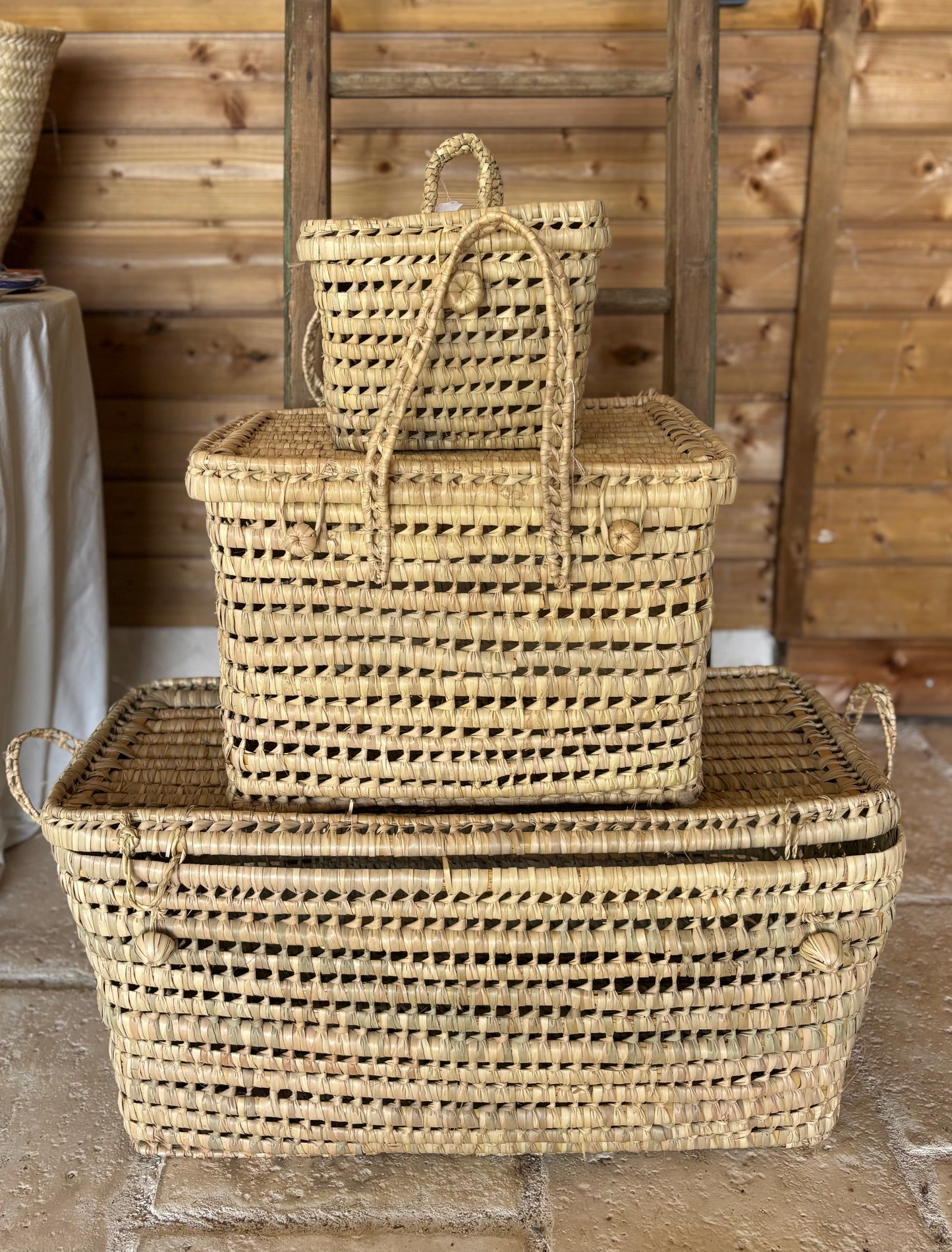 Malle en feuilles de palmier _ 100% personnalisable