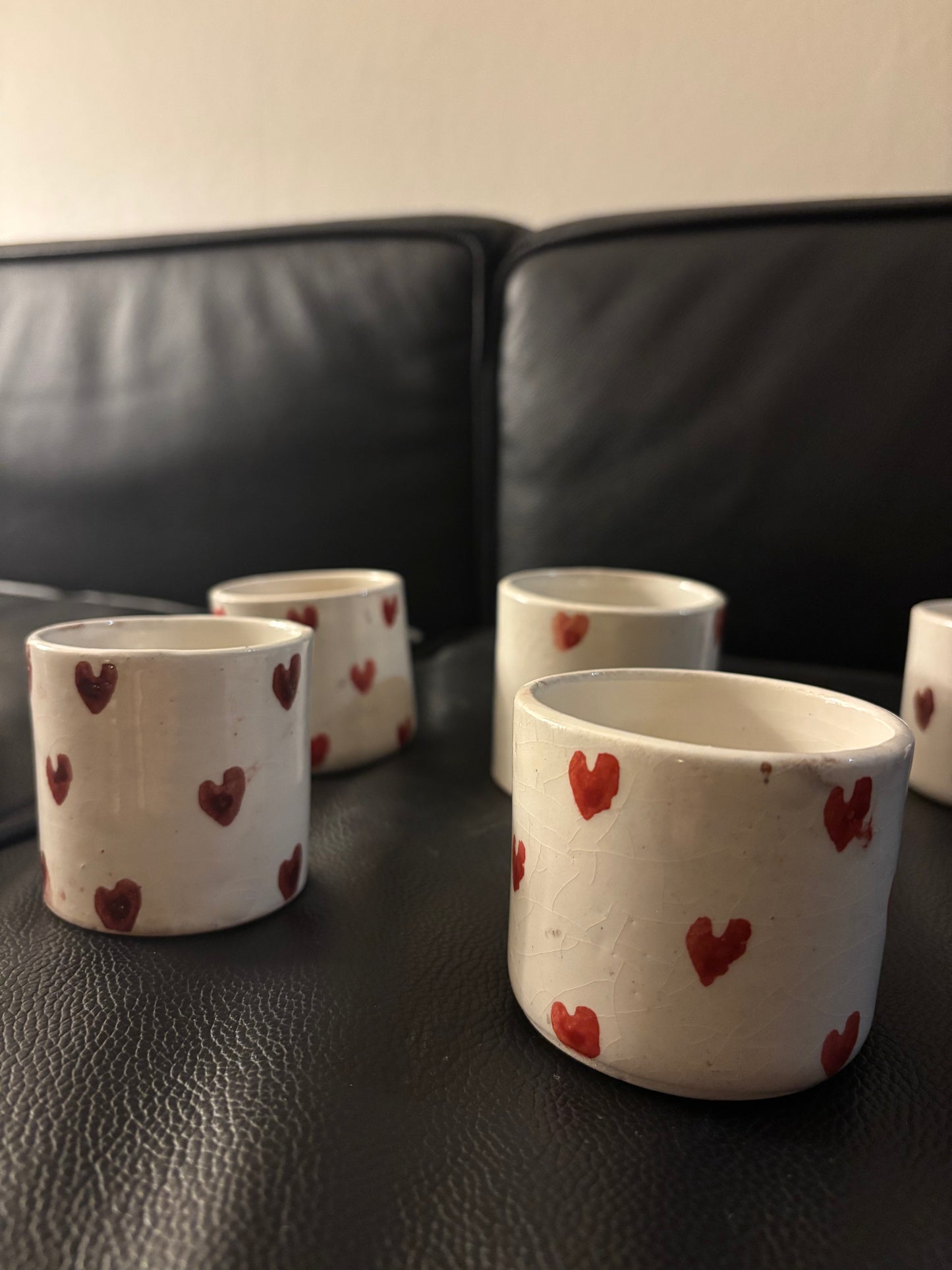 Tasses mini coeur