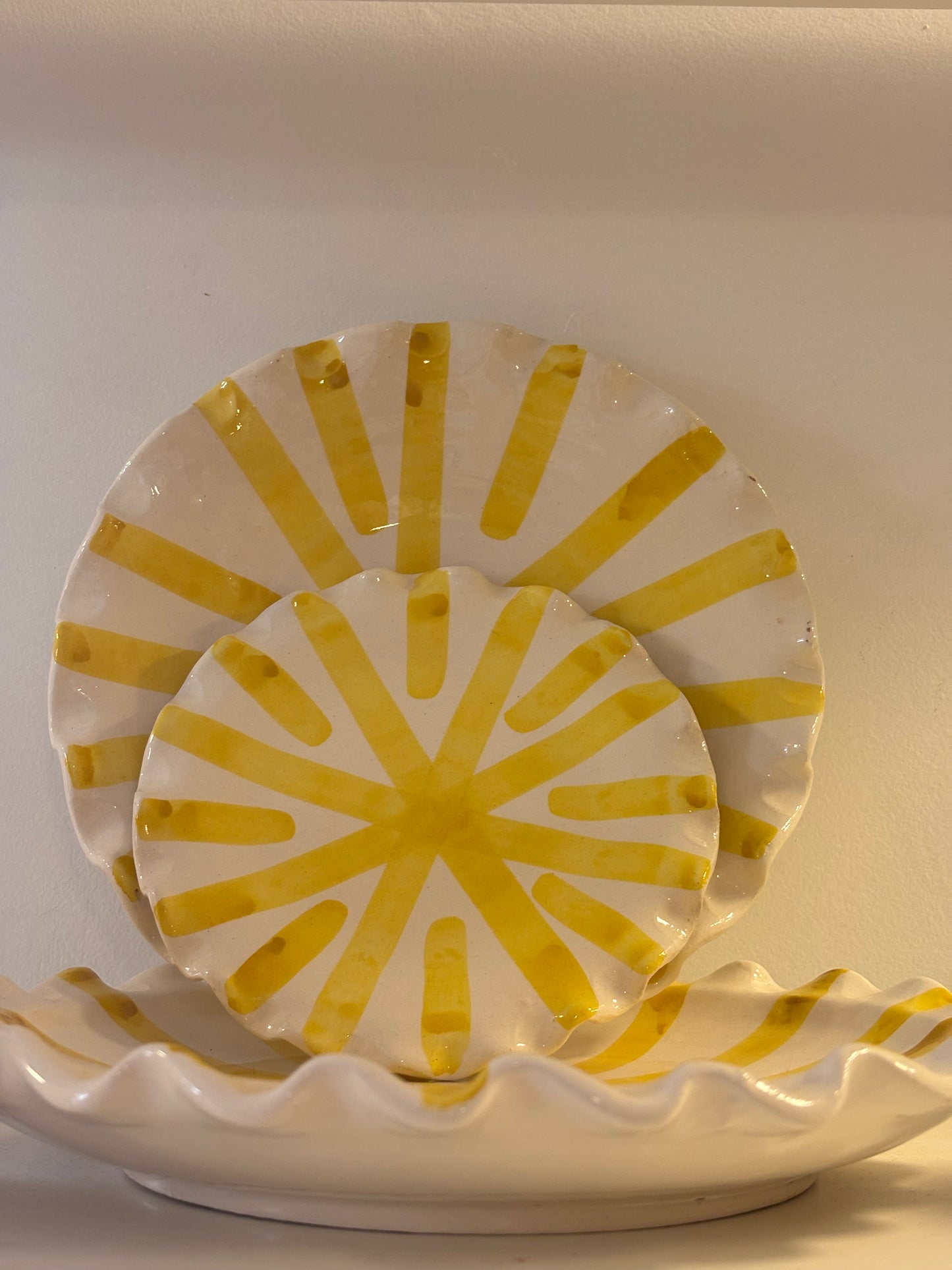 ASSIETTES RAYURE SOLEIL