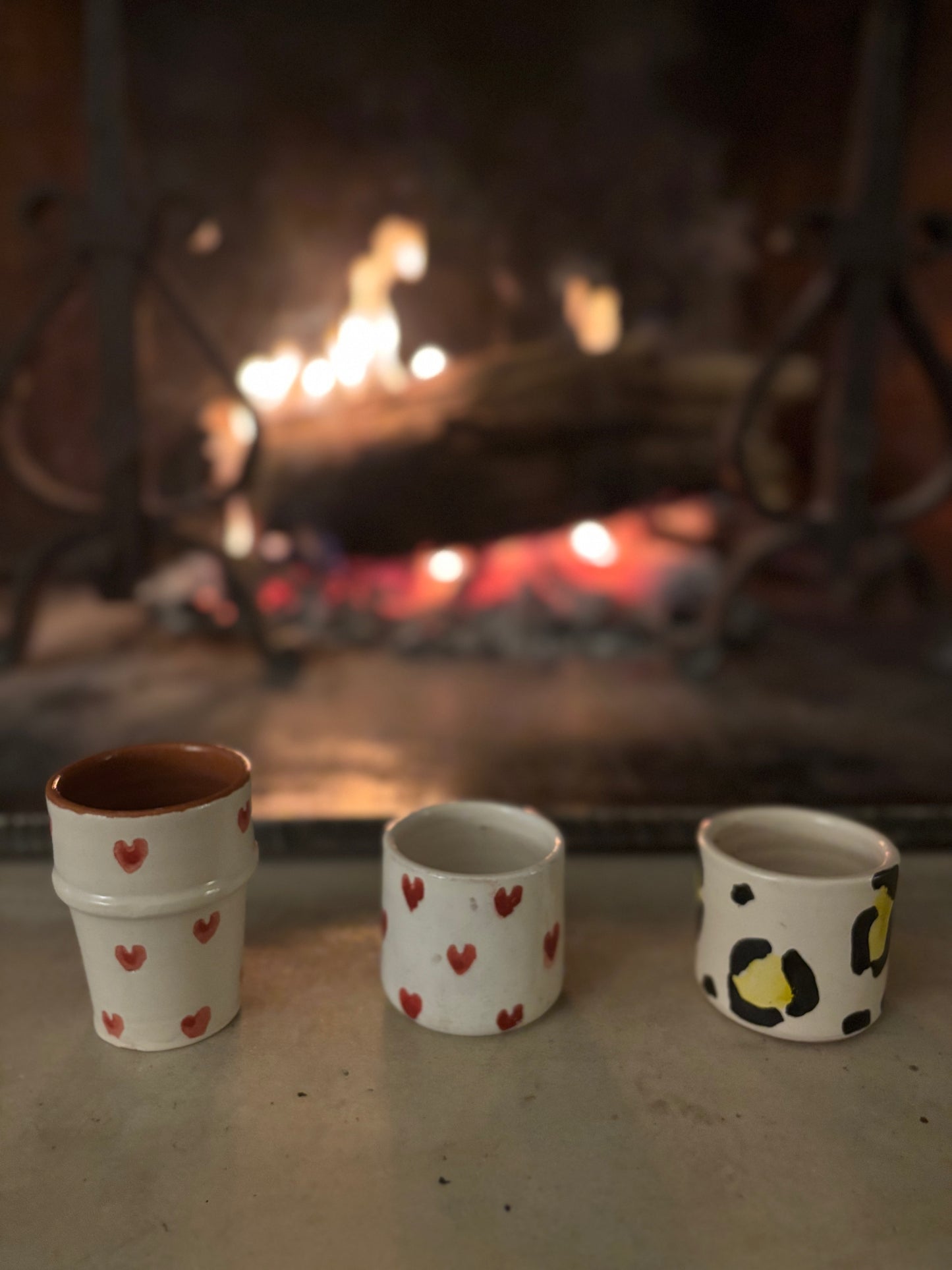 Tasses mini coeur