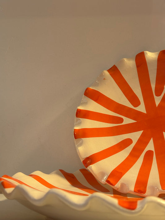 ASSIETTES RAYURE SOLEIL