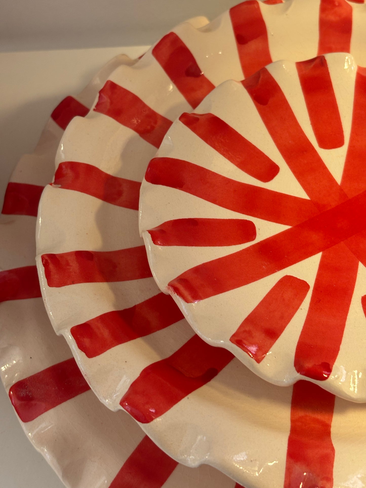 ASSIETTES RAYURE SOLEIL