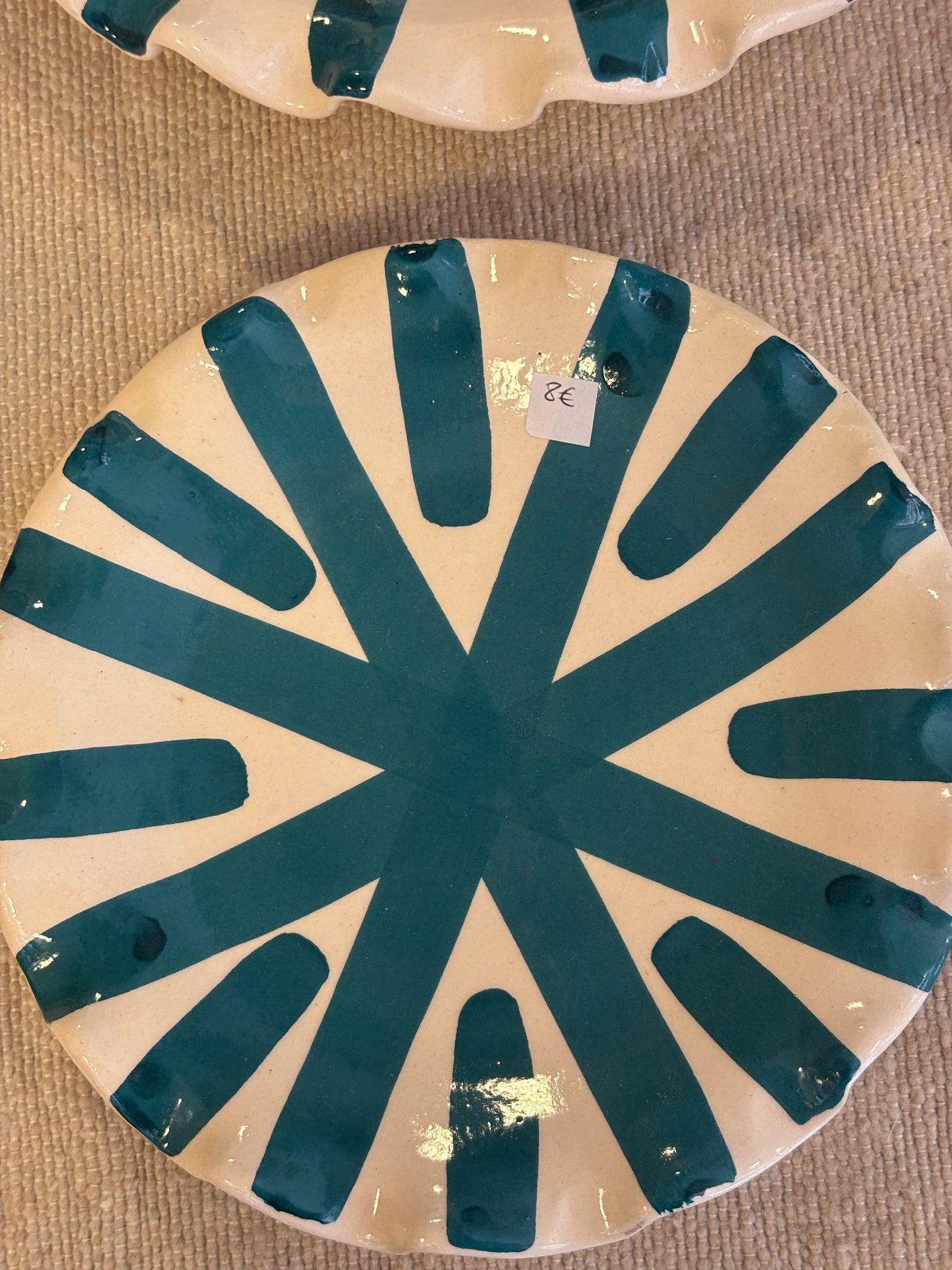 ASSIETTES RAYURE SOLEIL